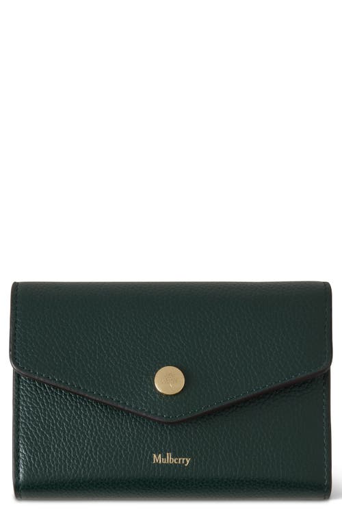 Mulberry Snap Leather Wallet In Green