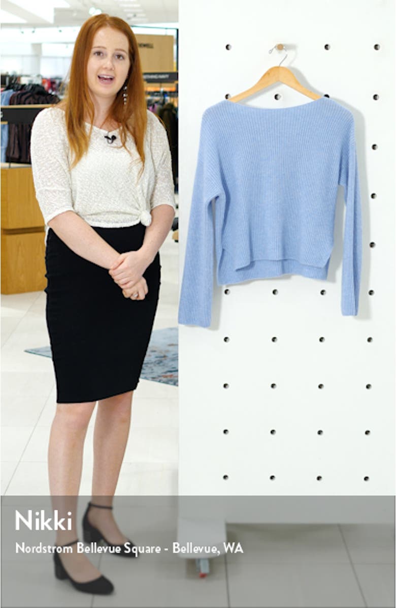 The Cashmere Rib Boatneck Sweater, sales video thumbnail