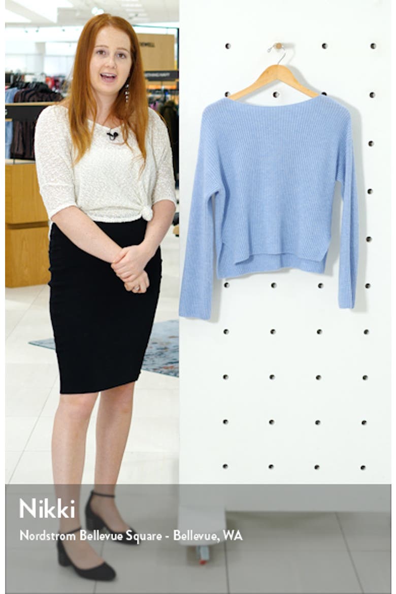 The Cashmere Rib Boatneck Sweater video