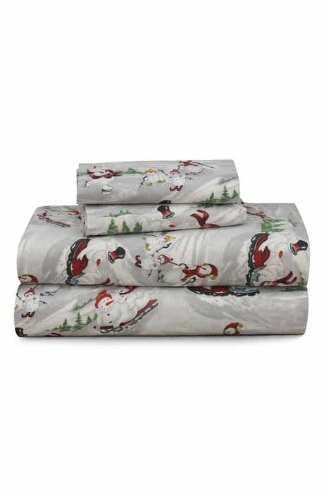 AZORES HOME Winter Wonderland Cotton Flannel Sheet Set