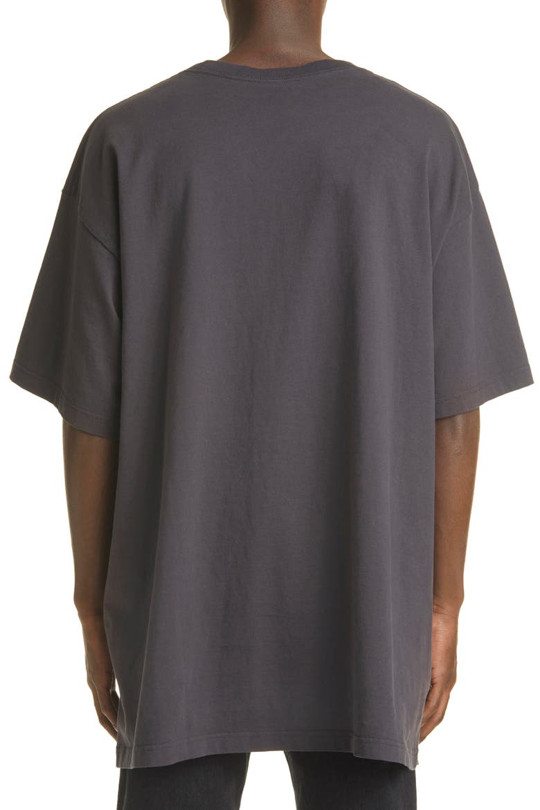 Longline Logo T-Shirt, Alternate, color, NOIR MULTI