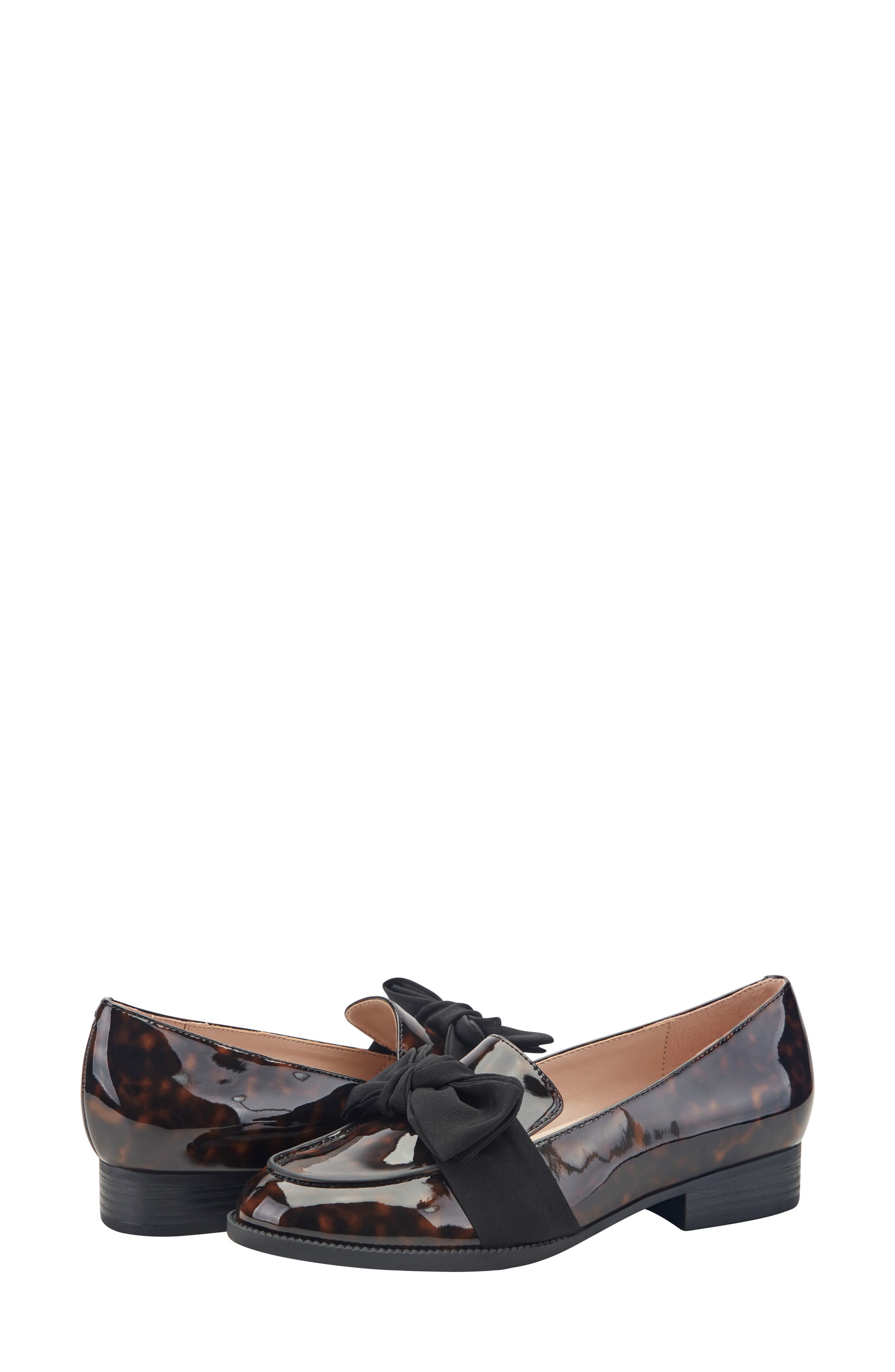 Oidnil Bow Loafer, Alternate, color, TORTOISE