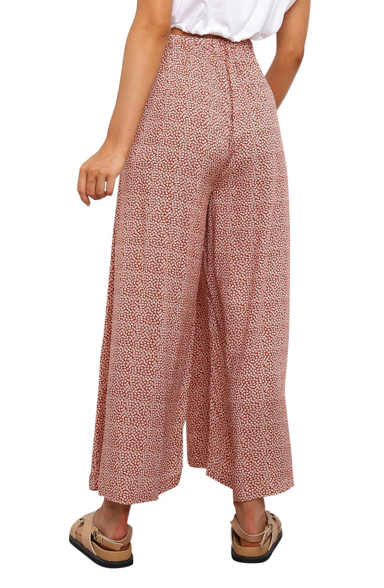 Petal & Pup Neveah Floral Print Wide Leg Pants, Alternate, color,