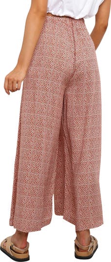 Neveah Floral Print Wide Leg Pants