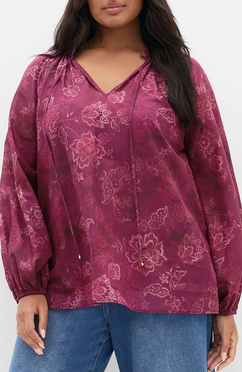 Eternal Love Print Cotton Top