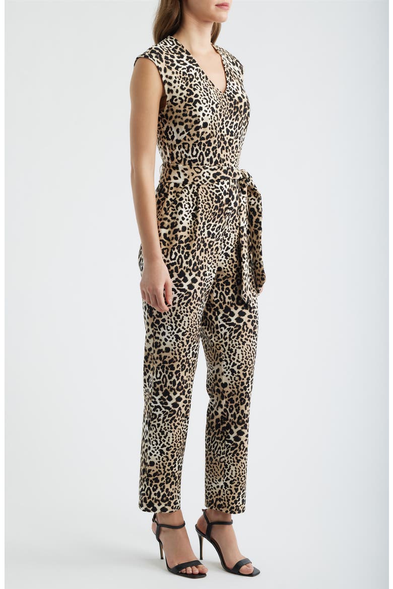 Extended Shoulder Straight Leg Jumpsuit, Alternate, color, ANNE BLACK MULTI