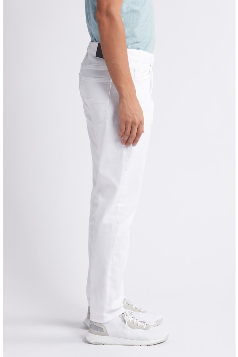 Taber Five Pocket Stretch Cotton Pants, Alternate, color, WHITE