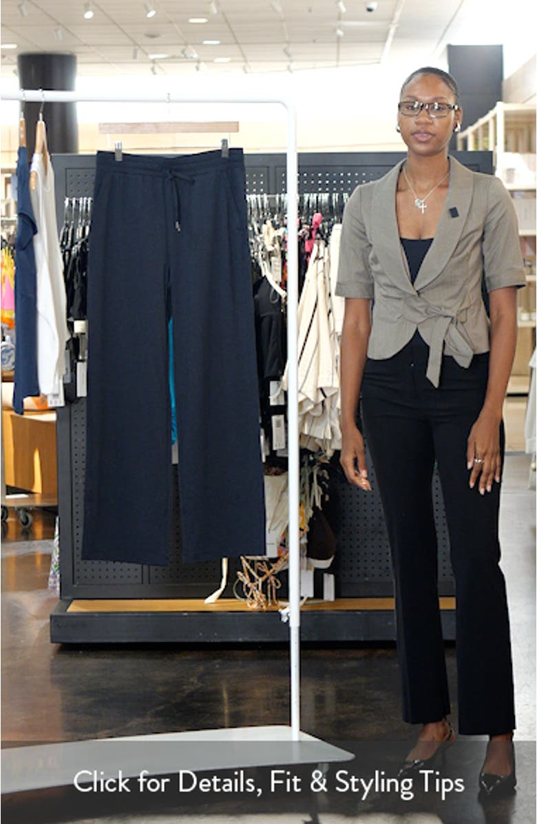 Restore Soft Straight Leg Drawstring Pants, sales video thumbnail