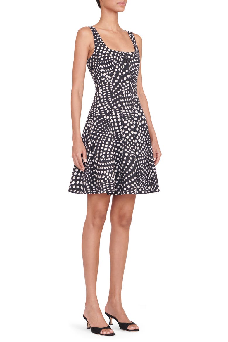 Wells Dot Minidress, Alternate, color, BLACK WAVY DOT