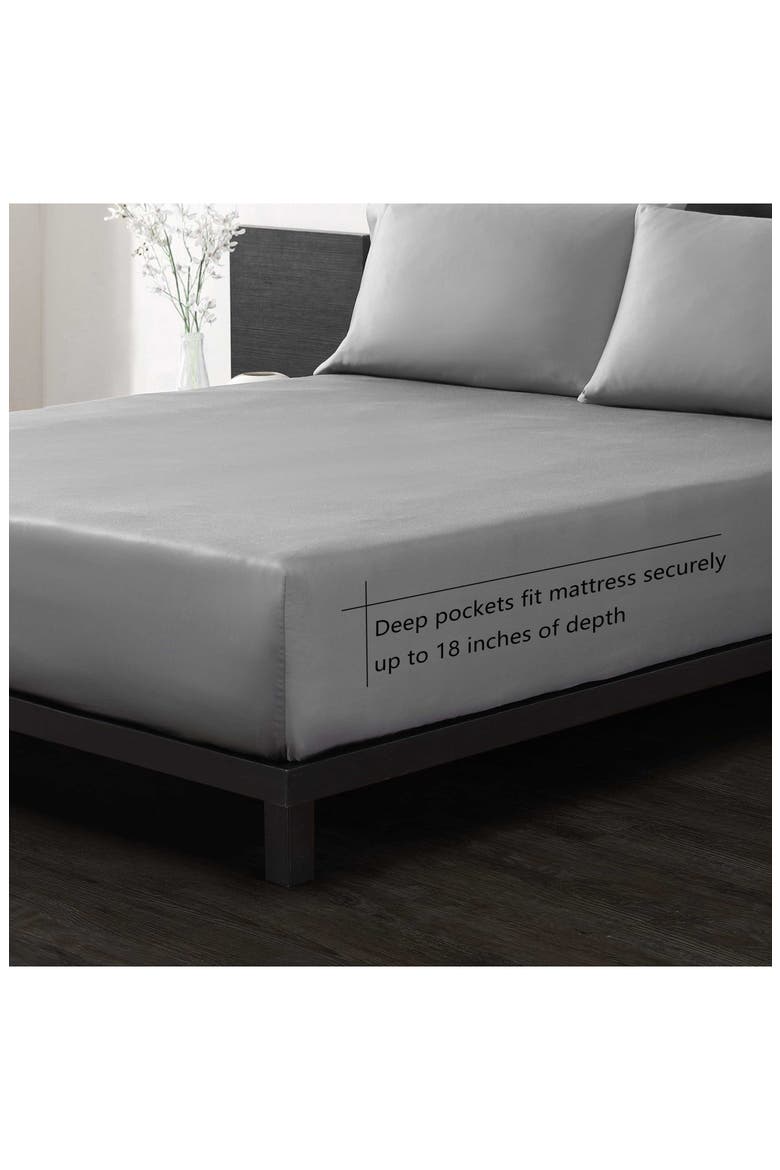 Sateen Sheet Set, Alternate, color, SOFT CHARCOAL