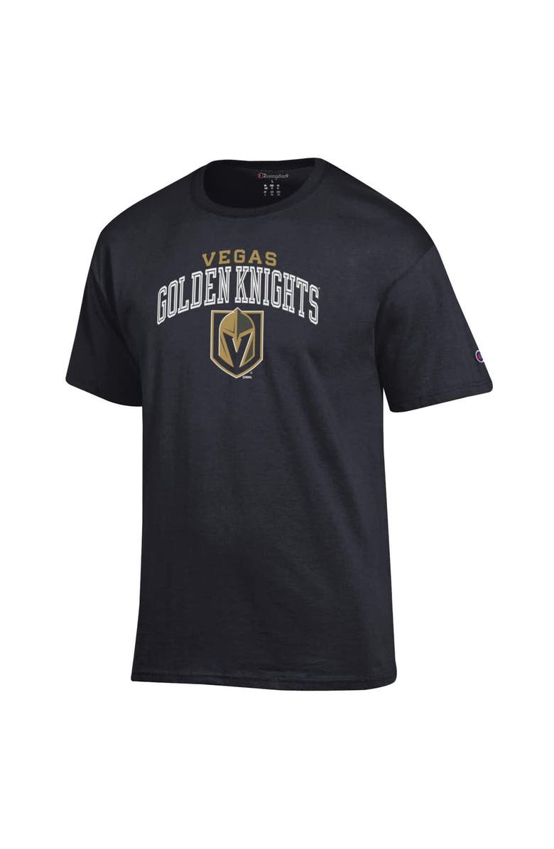 Champion Men's Champion Black Vegas Golden Knights Primary Logo T-Shirt, Alternate, color, 