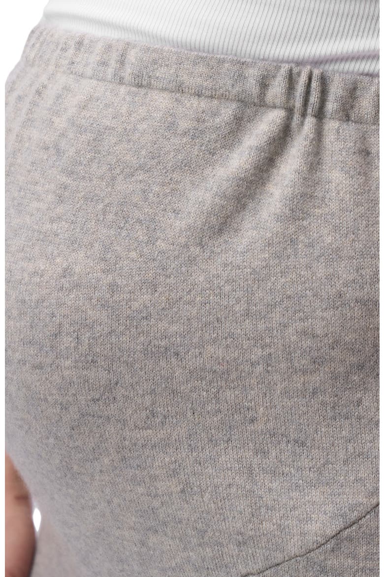 Wide-Leg Knitted Maternity Cashmere Pants, Alternate, color, dawn blue