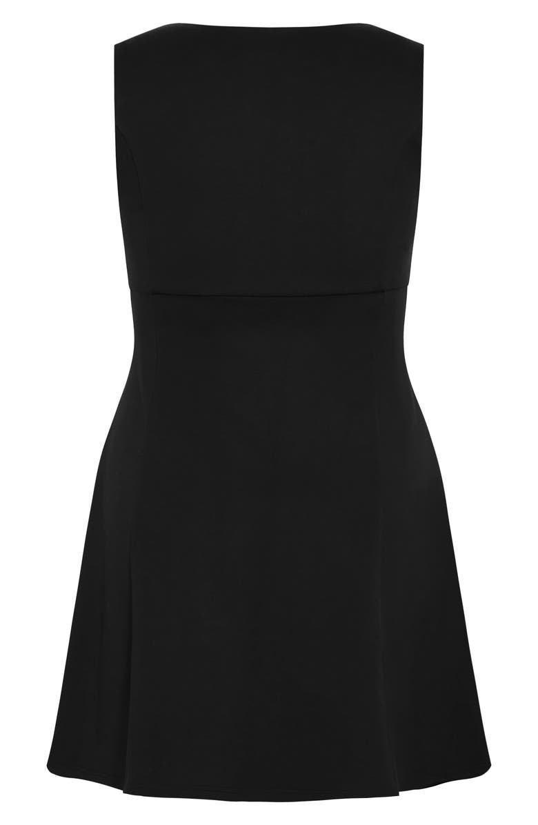 City Chic Bow Cocktail Minidress, Alternate, color,