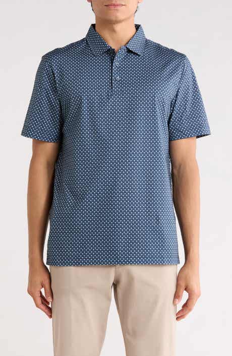 Bugatchi Palm Tree Stretch Cotton Knit Polo