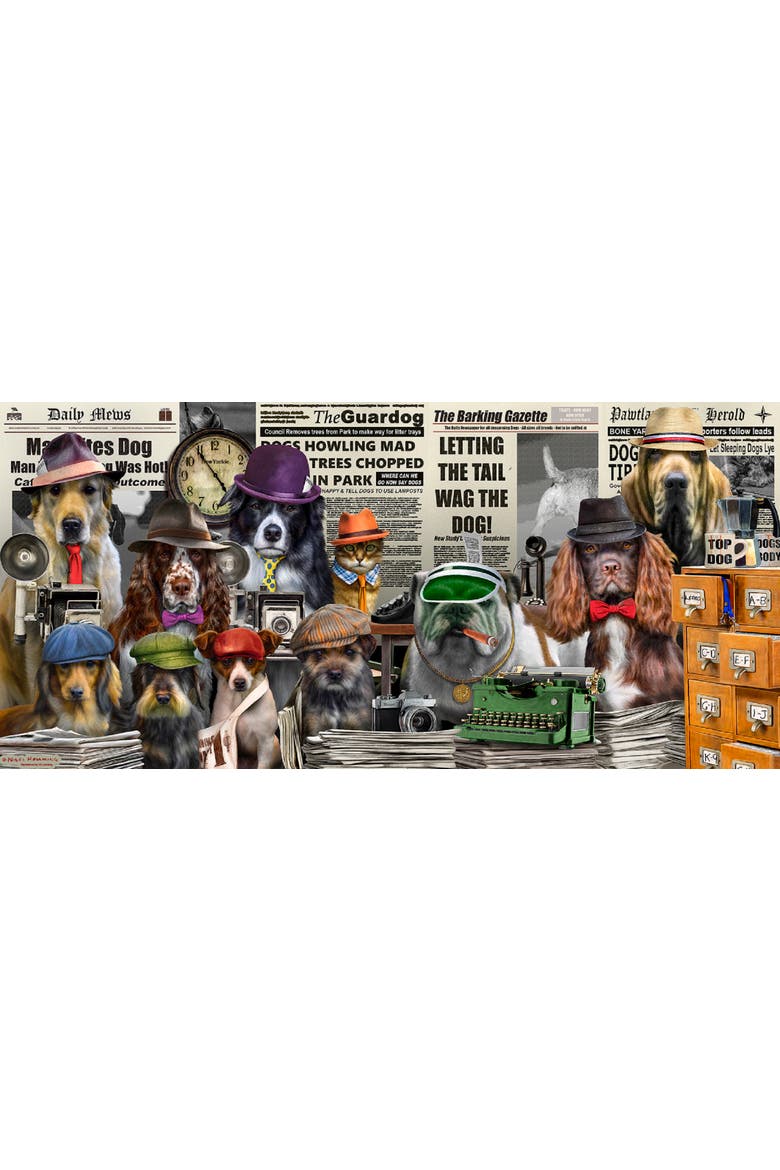 NewsHounds 1000 piece Jigsaw Puzzle for Adults, Alternate, color, Multicolor