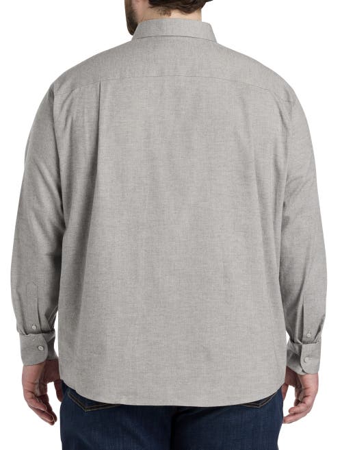 Untuckit Fit By Dxl Untuckit Hemsworth Sport Shirt In Light Grey