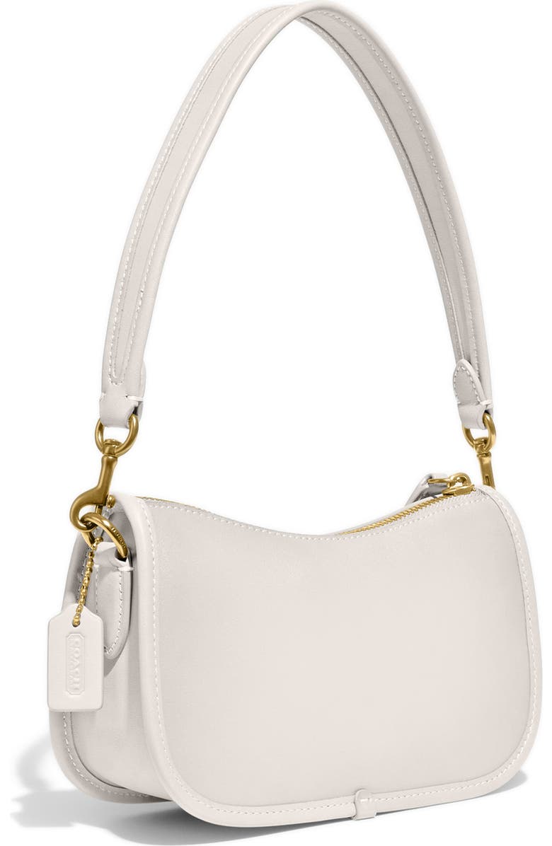 COACH Swinger Glovetanned Leather Shoulder Bag, Alternate, color, Chalk