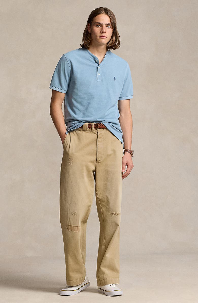 Polo Ralph Lauren Featherweight Cotton Piqué Henley, Alternate, color,