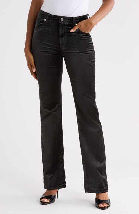 High Waist Bootcut Velvet Jeans