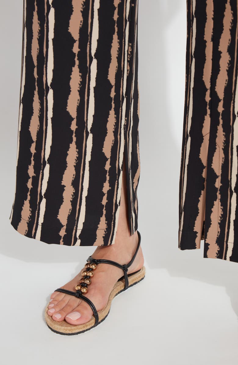 Lysse Renee Stripe Wide Leg Stretch Woven Pants, Alternate, color, 