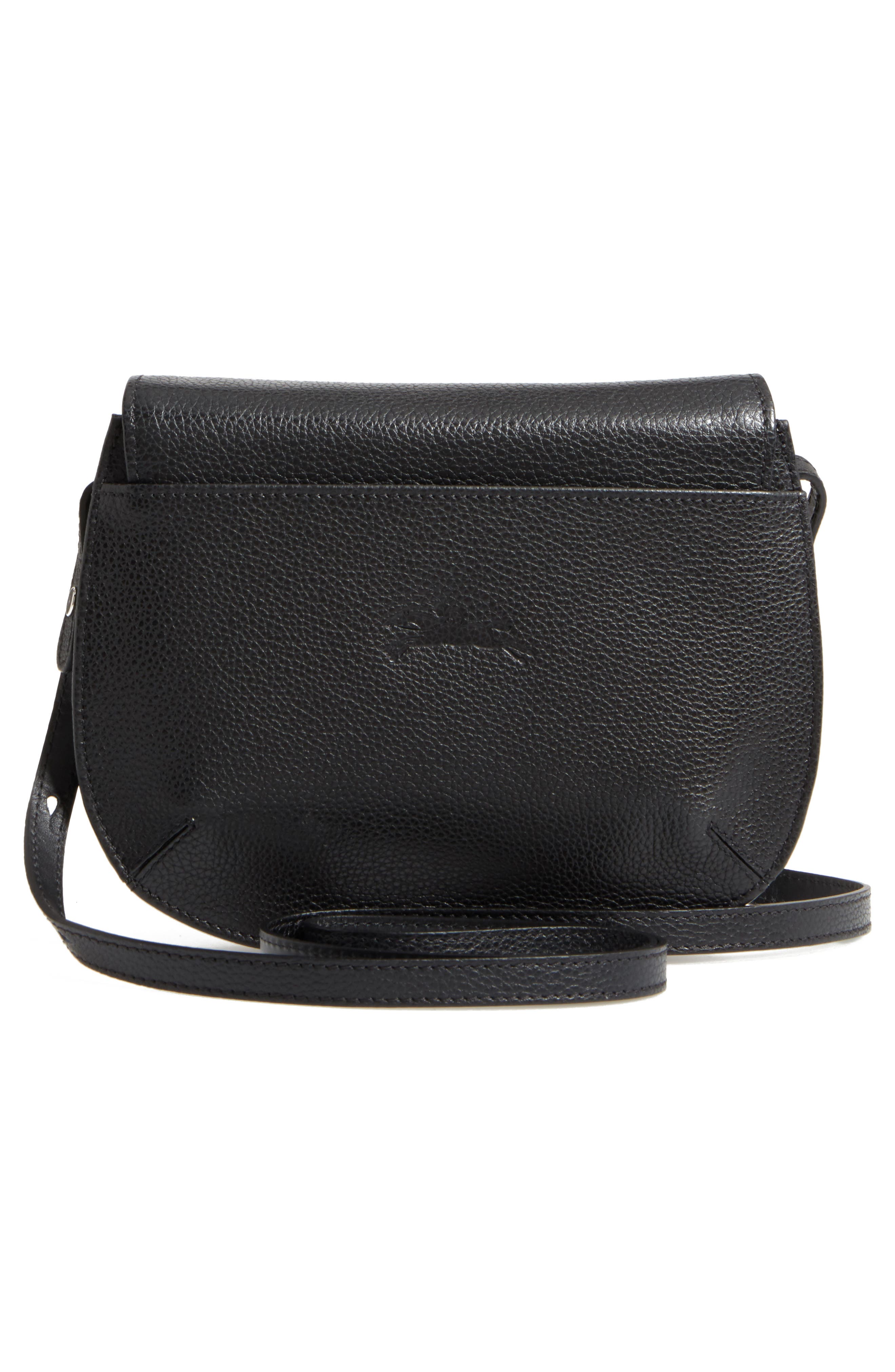 Longchamp Small Le Foulonne Leather Crossbody Bag, Alternate, color, 