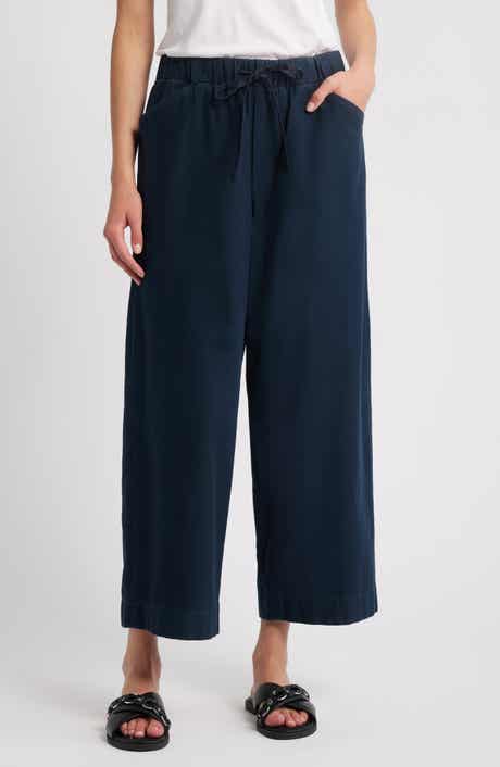 rag & bone Cleo Wide Leg Cotton Drawstring Pants