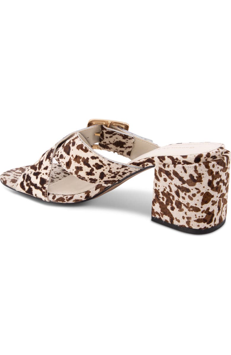 Chocolat Blu Eiko Block Heel Sandal, Alternate, color, White Cheetah Calf Hair