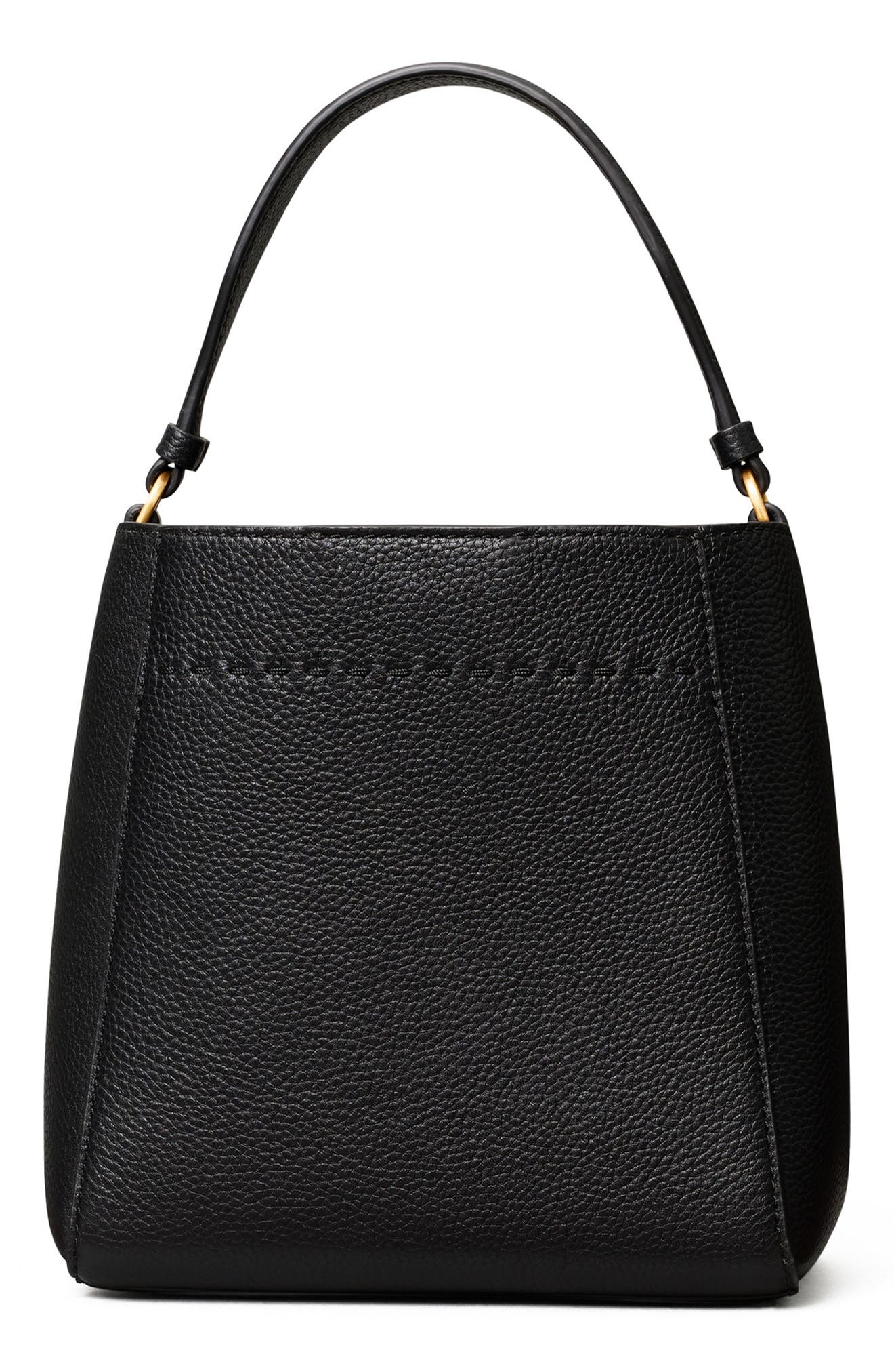 Tory Burch McGraw Small Leather Bucket Bag, Alternate, color, 