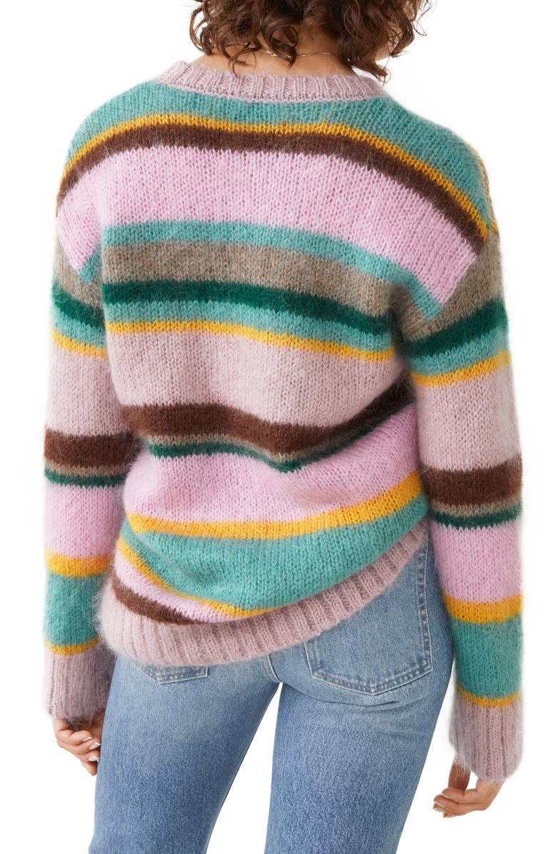 & Other Stories Stripe Relaxed Fit Wool & Mohair Sweater, Alternate, color, 