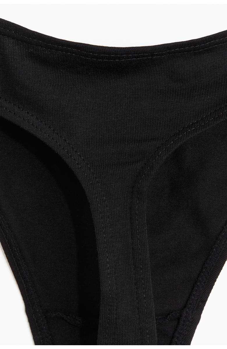 H&M 10-pack Cotton Thong Briefs, Alternate, color, 