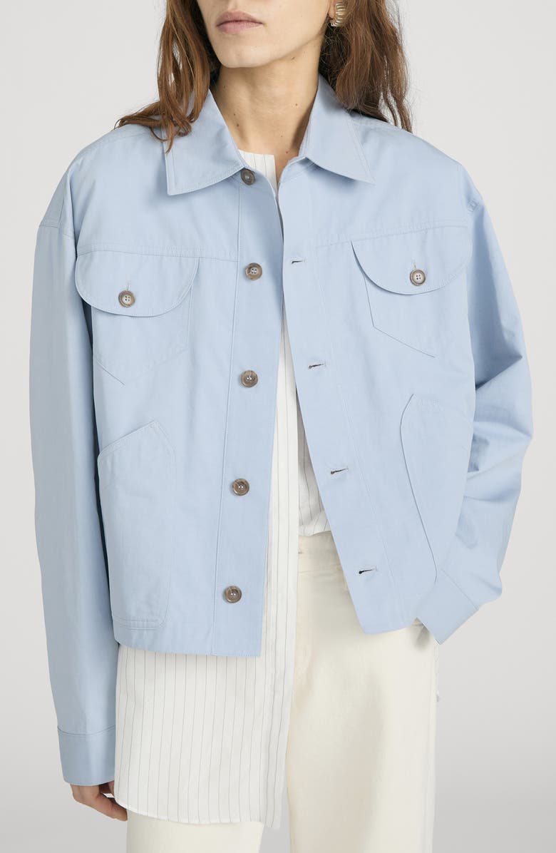 FRAME The Utility Jacket, Main, color, Sky Blue