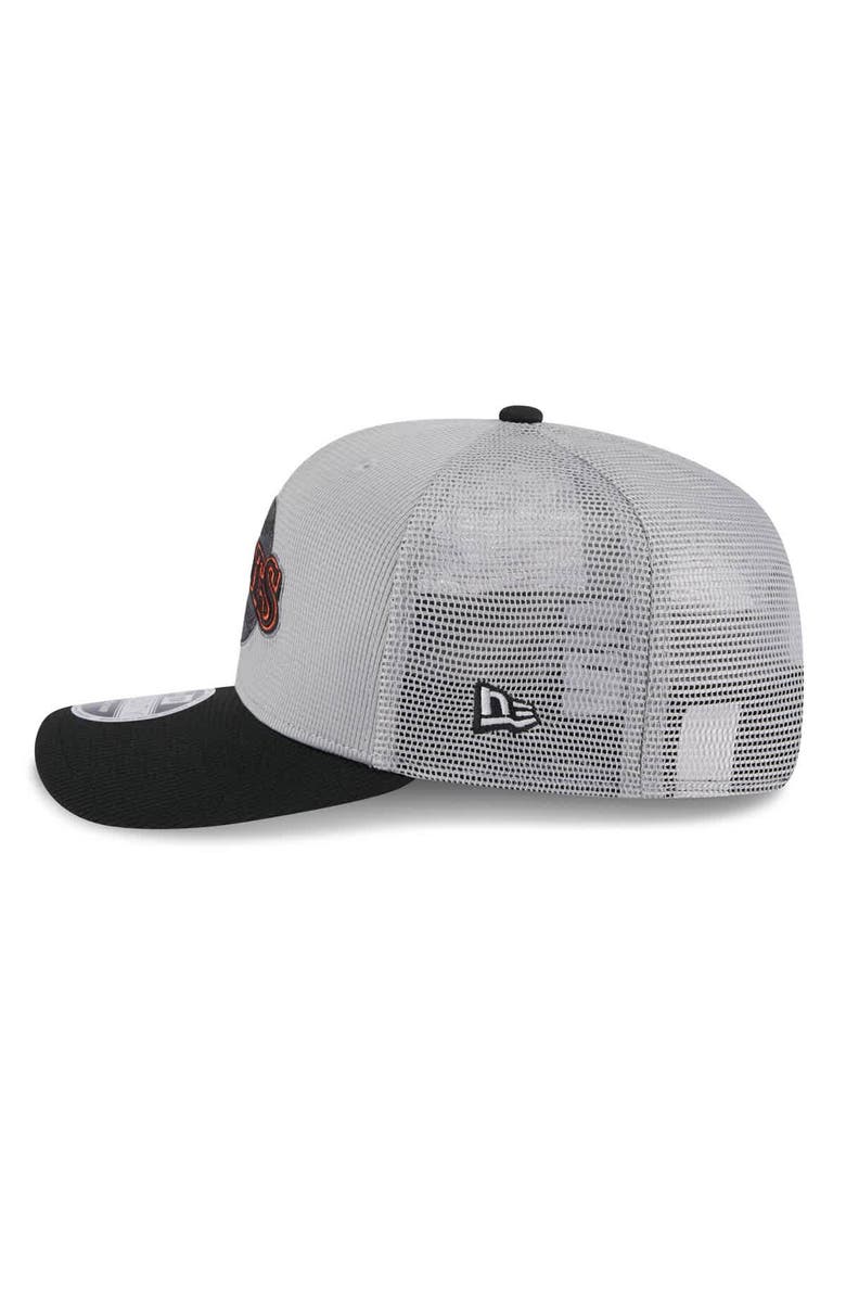 New Era Men's New Era  Gray/Black San Francisco Giants 2025 Batting Practice 9SEVENTY Stretch-Snap Trucker Hat, Alternate, color, 