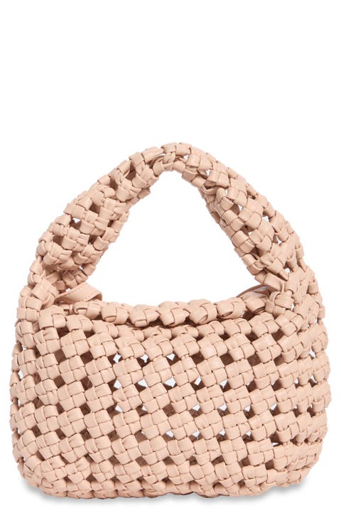 Mackenzie Woven Knot Shoulder Bag