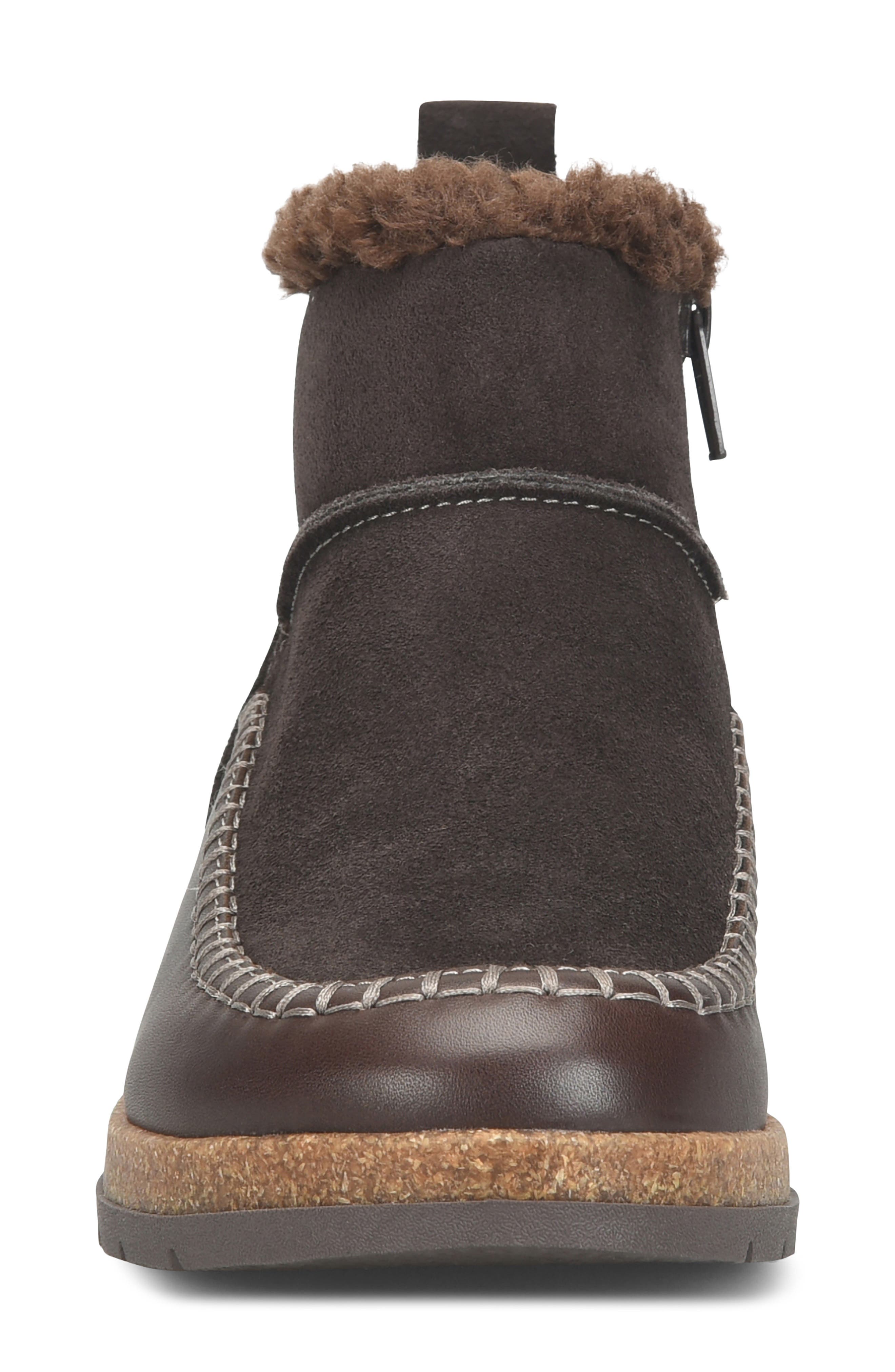 Louise Genuine Shearling Boot, Alternate, color, LINCE DARK BROWN