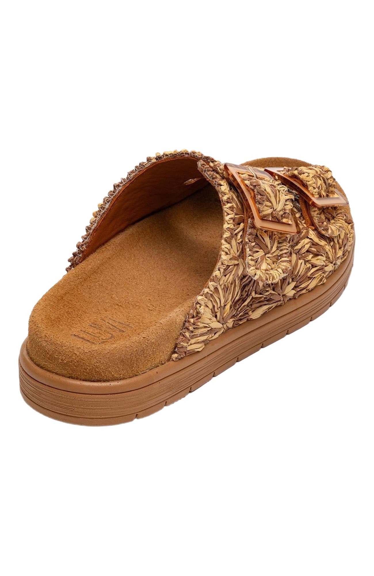 Forever & Always Shoes Milana Leather Double-Strap Sandal, Alternate, color, Cognac Leather