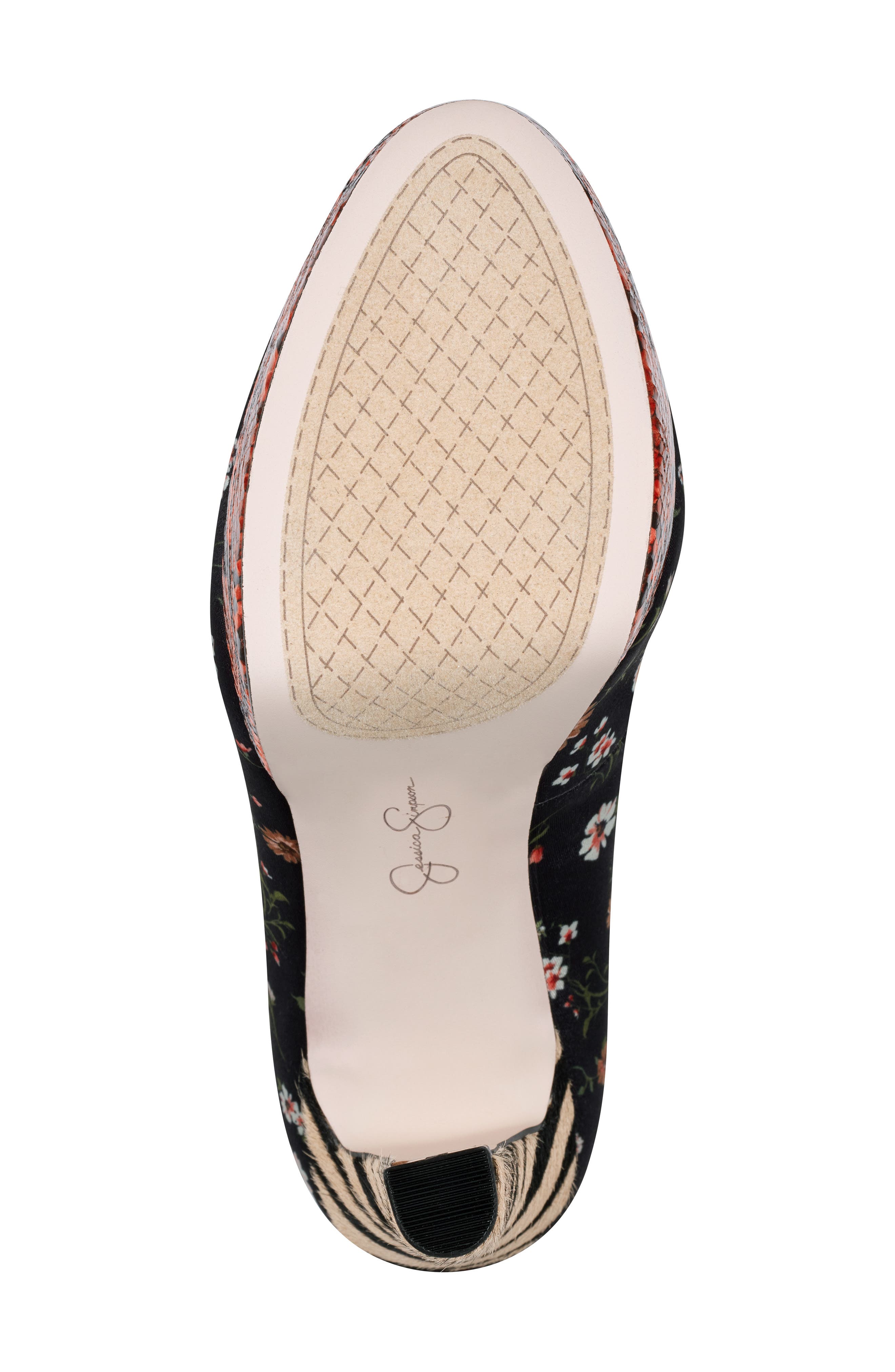 Nellah Platform Pump, Alternate, color, BLACK MULTI SATIN
