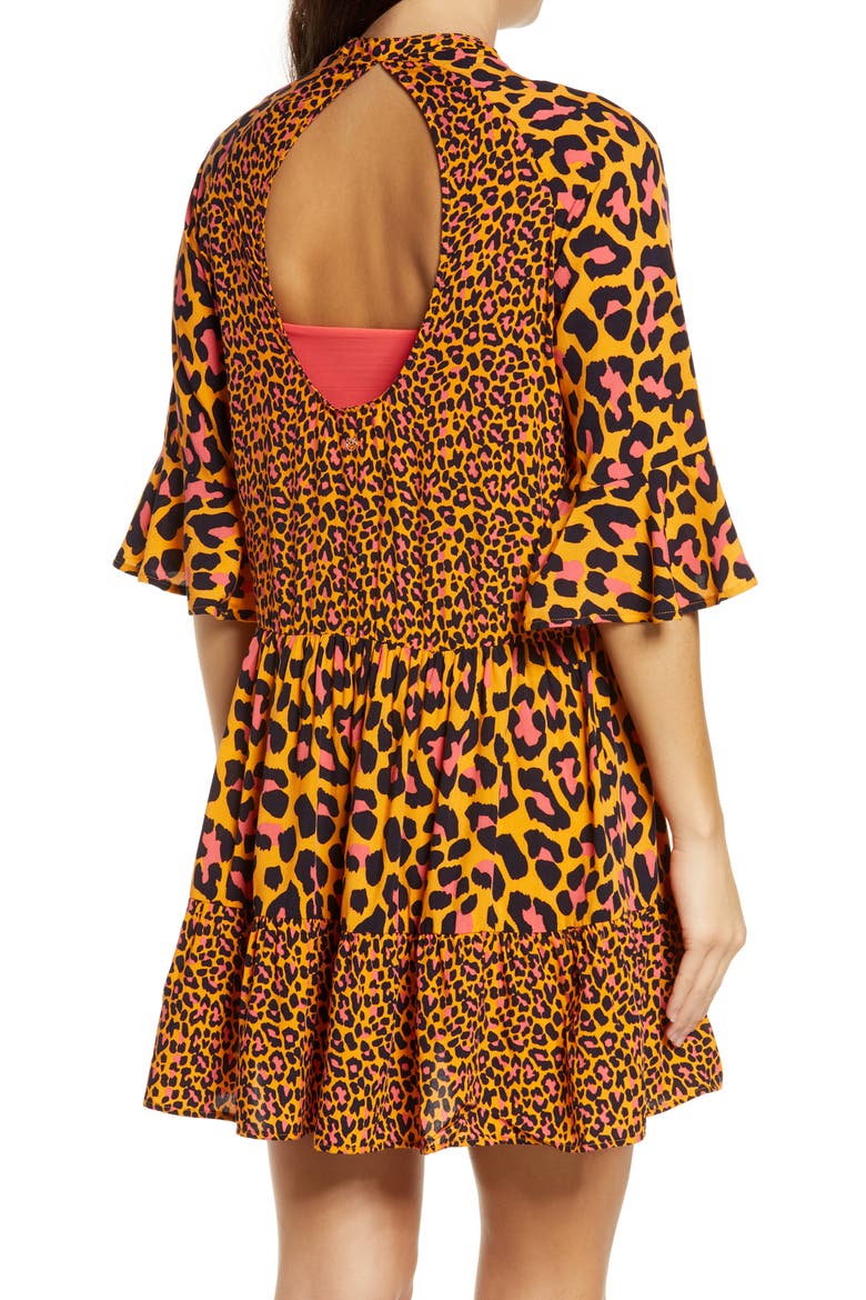 Bonfire Infinite Tunic Dress, Alternate, color, ORANGE