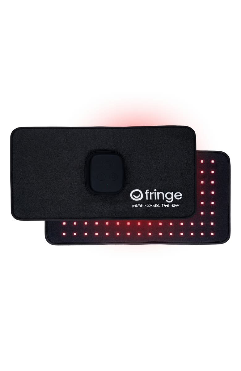 fringe Red Light Therapy Wrap, Main, color, Black