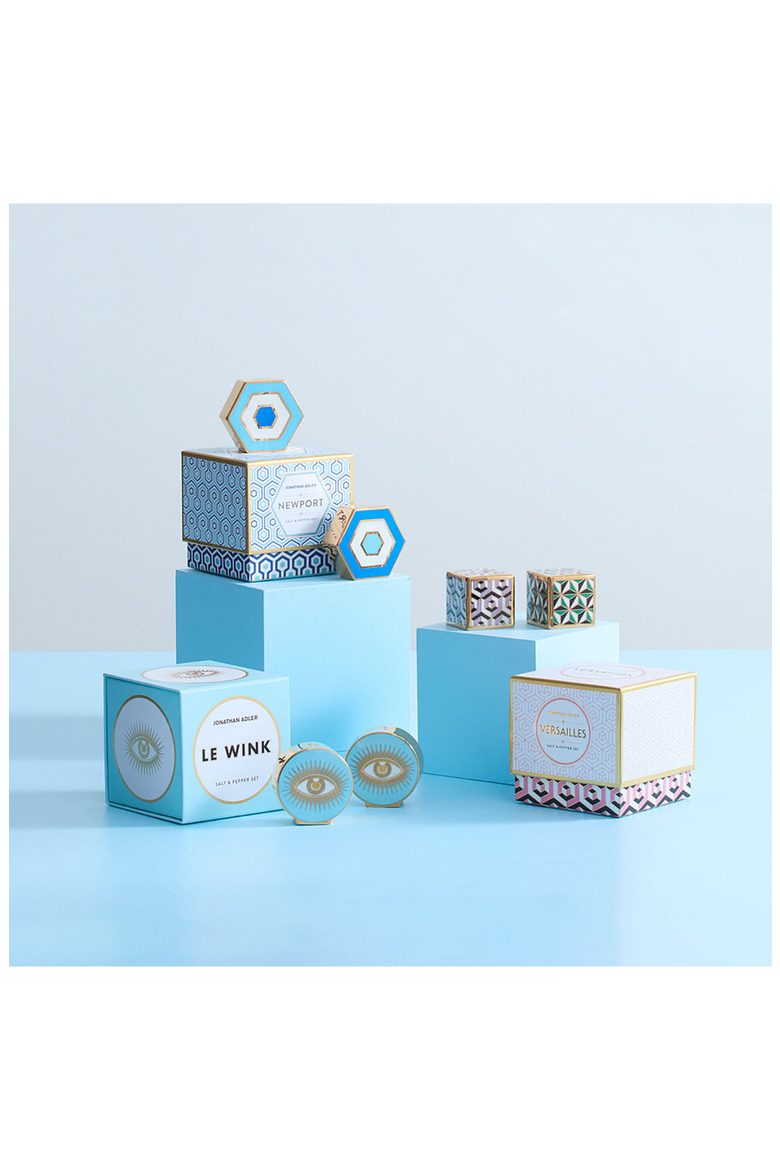 Newport Salt and Pepper Set, Alternate, color, Dark Blue / Light Blue