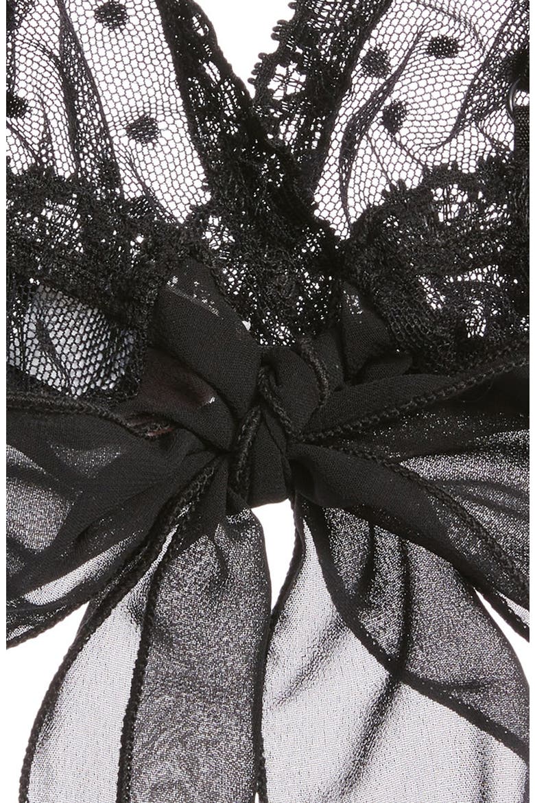 'Cou Cou Lola' Open Seam Bralette, Alternate, color, BLACK