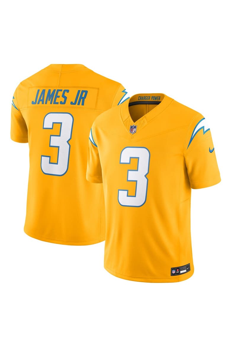 Men's Nike Derwin James Jr. Gold Los Angeles Chargers Alternate Charger Power Vapor F.U.S.E. Limited Jersey, Main, color, Gold