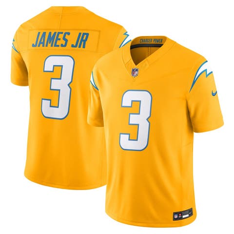Men's Nike Derwin James Jr. Gold Los Angeles Chargers Alternate Charger Power Vapor F.U.S.E. Limited Jersey