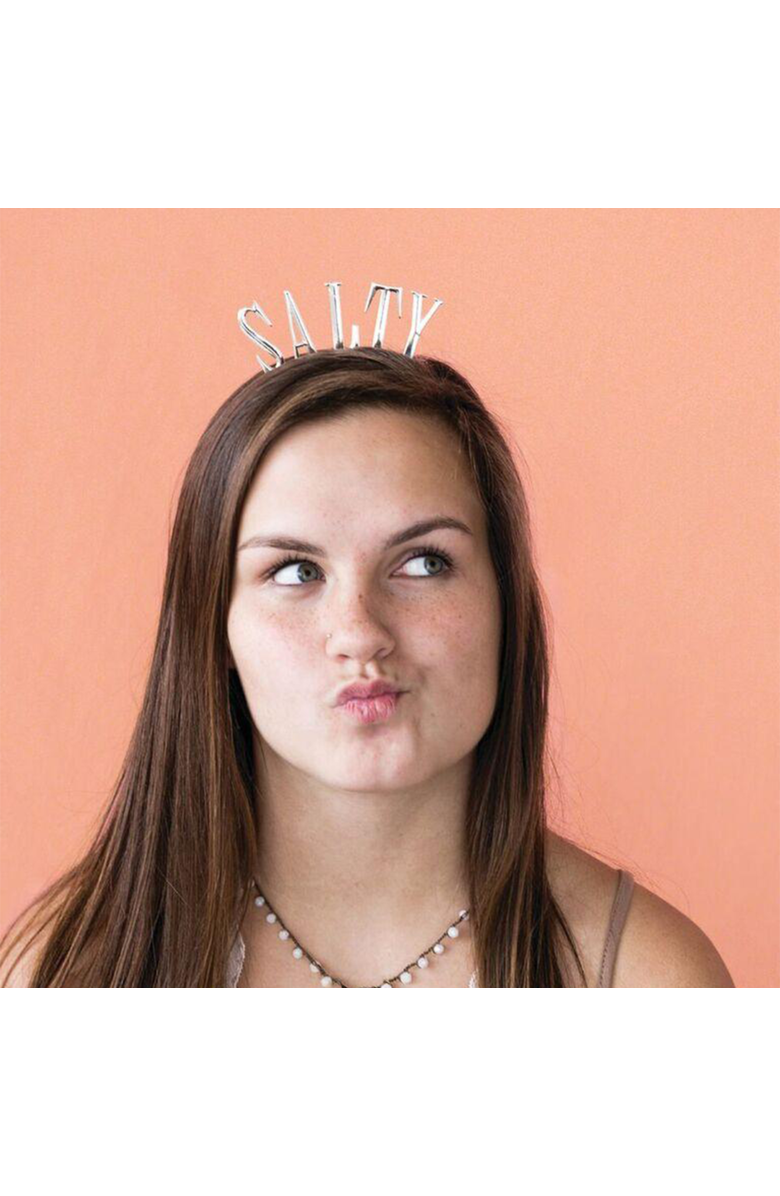 Jollity & Co Witty Metal Headband, Alternate, color, Salty