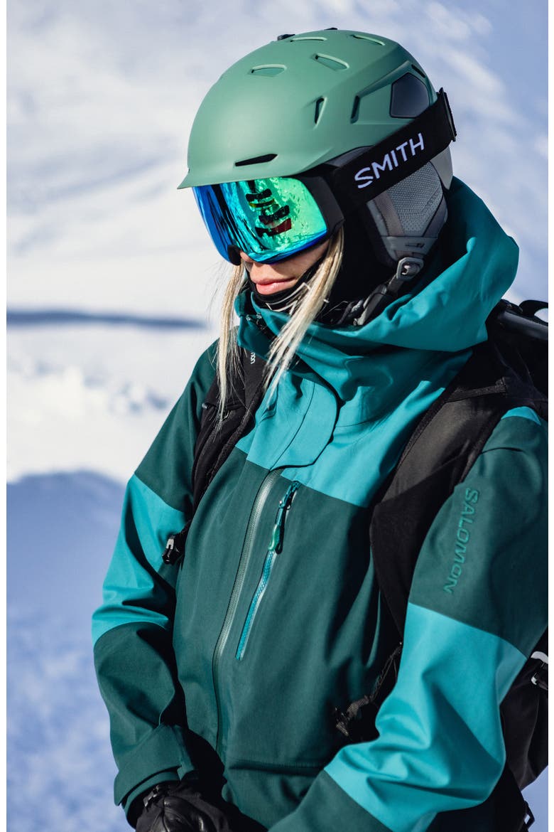 4D MAG™ 154mm Snow Goggles, Alternate, color, BLACK / GREEN MIRROR