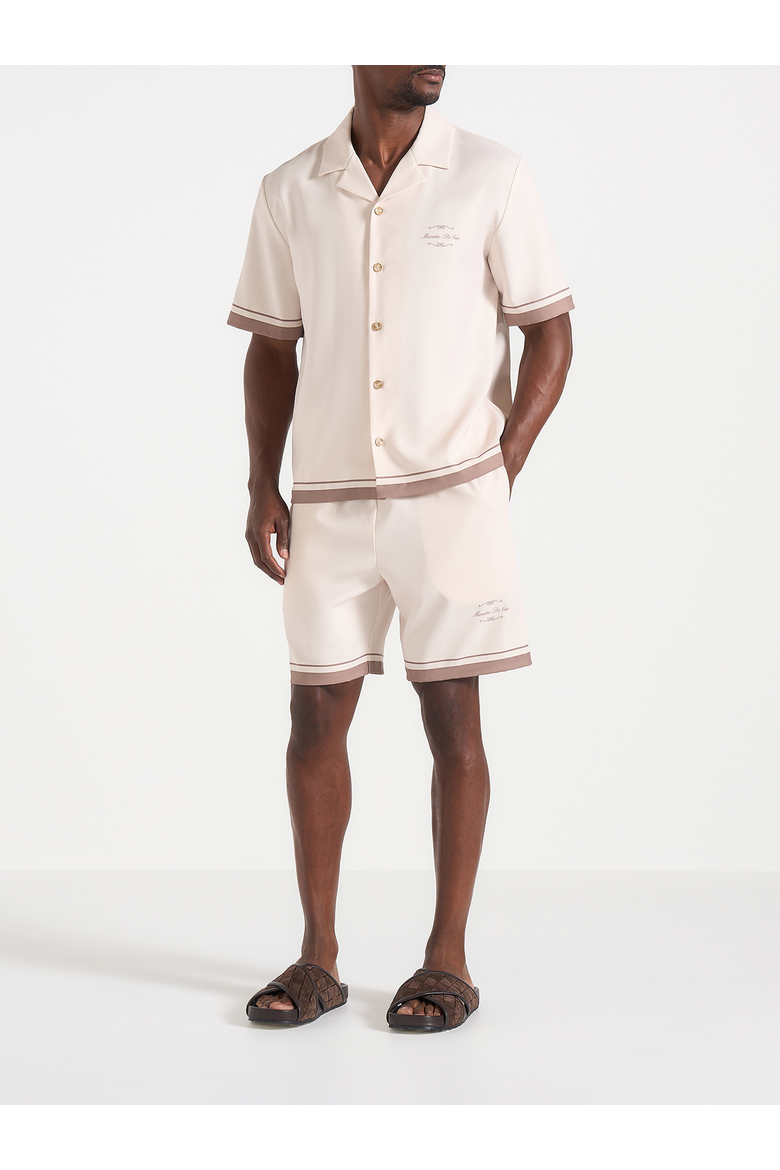 Sean Vintage Baroque Shorts, Alternate, color, Cream