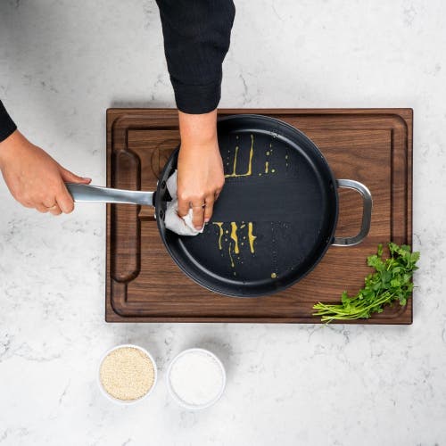 Alva Maestro Nonstick Stainless Steel Frying Pan With Lid In Gray