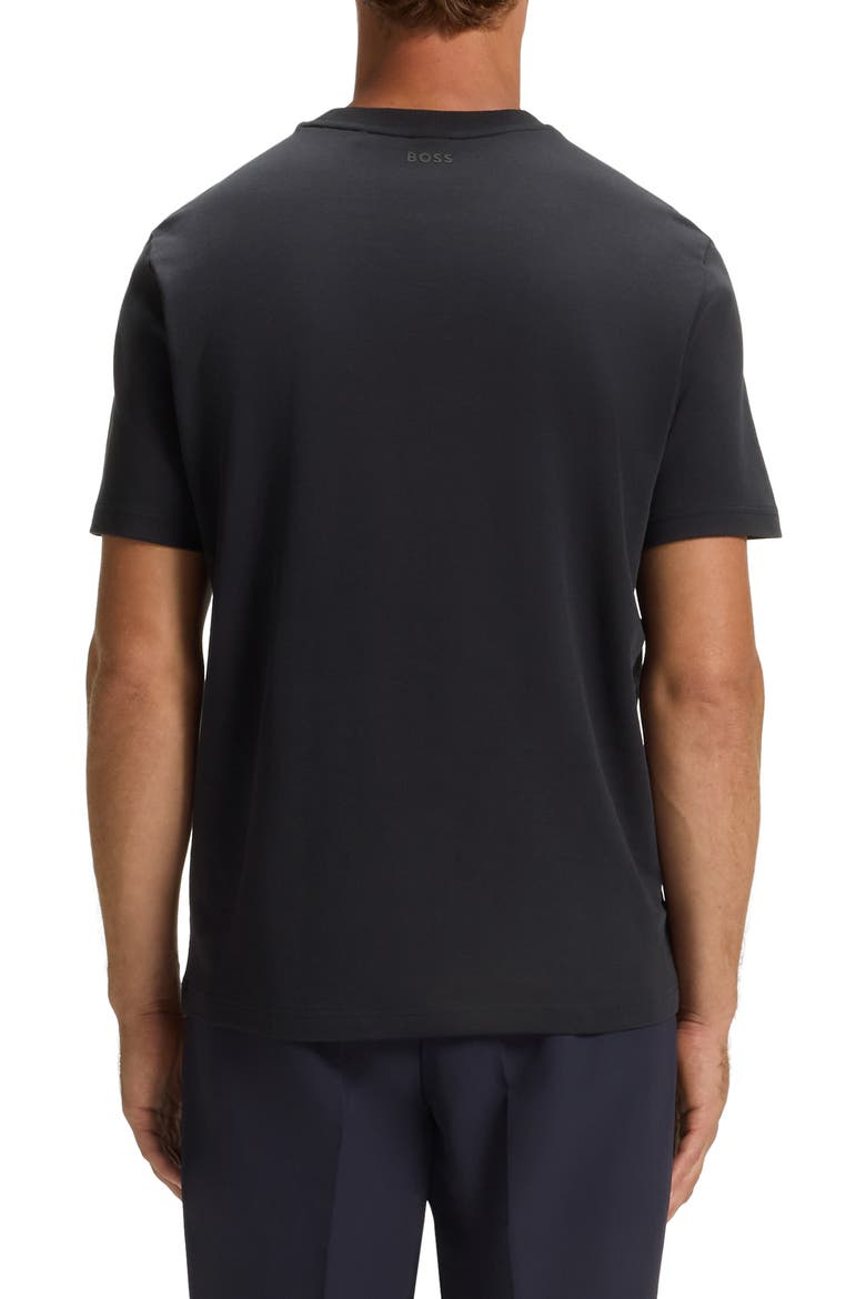 Iconic Tennis Logo Graphic T-Shirt, Alternate, color, DARK BLUE