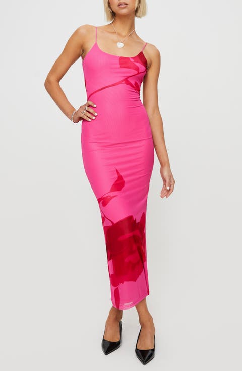 Knox Floral Mesh Slipdress