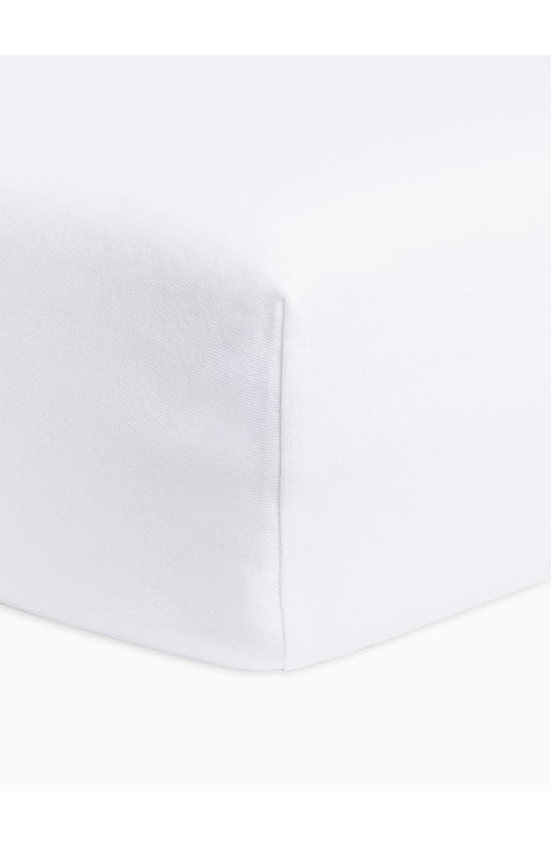 Colored Organics Organic Fitted Crib Sheet, Alternate, color, White