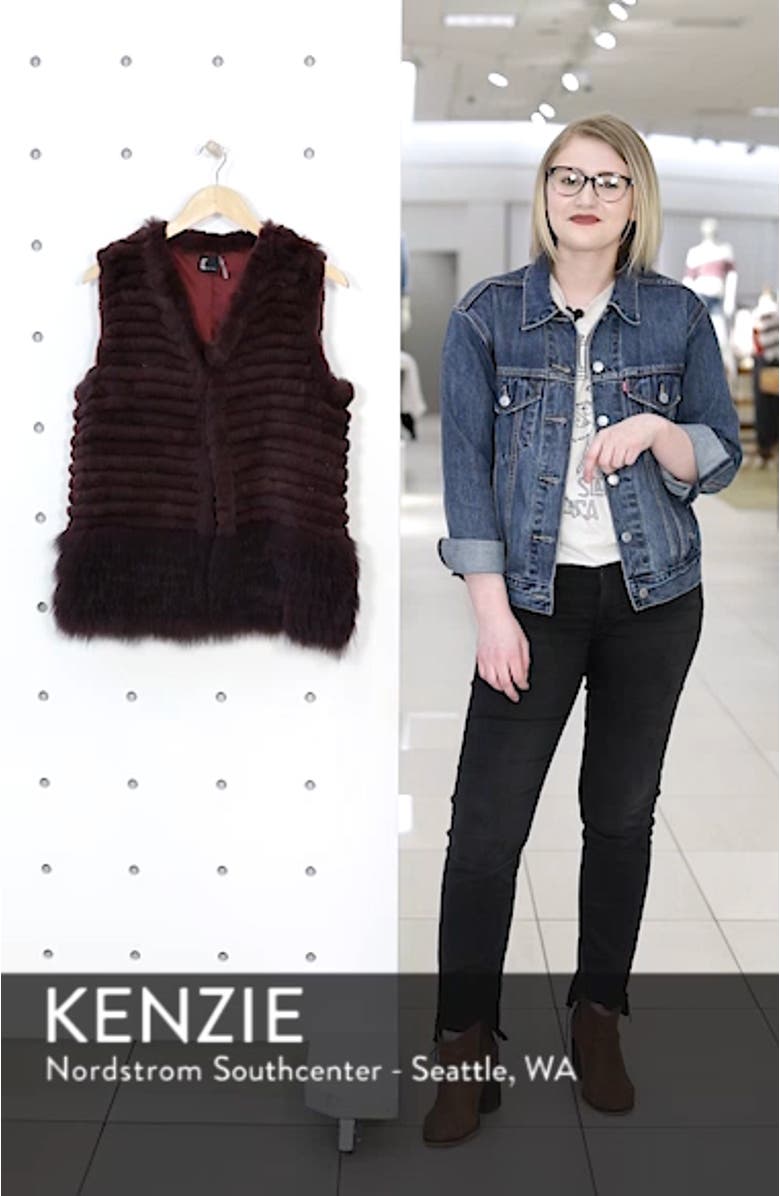 Genuine Rabbit & Fox Fur Vest, sales video thumbnail